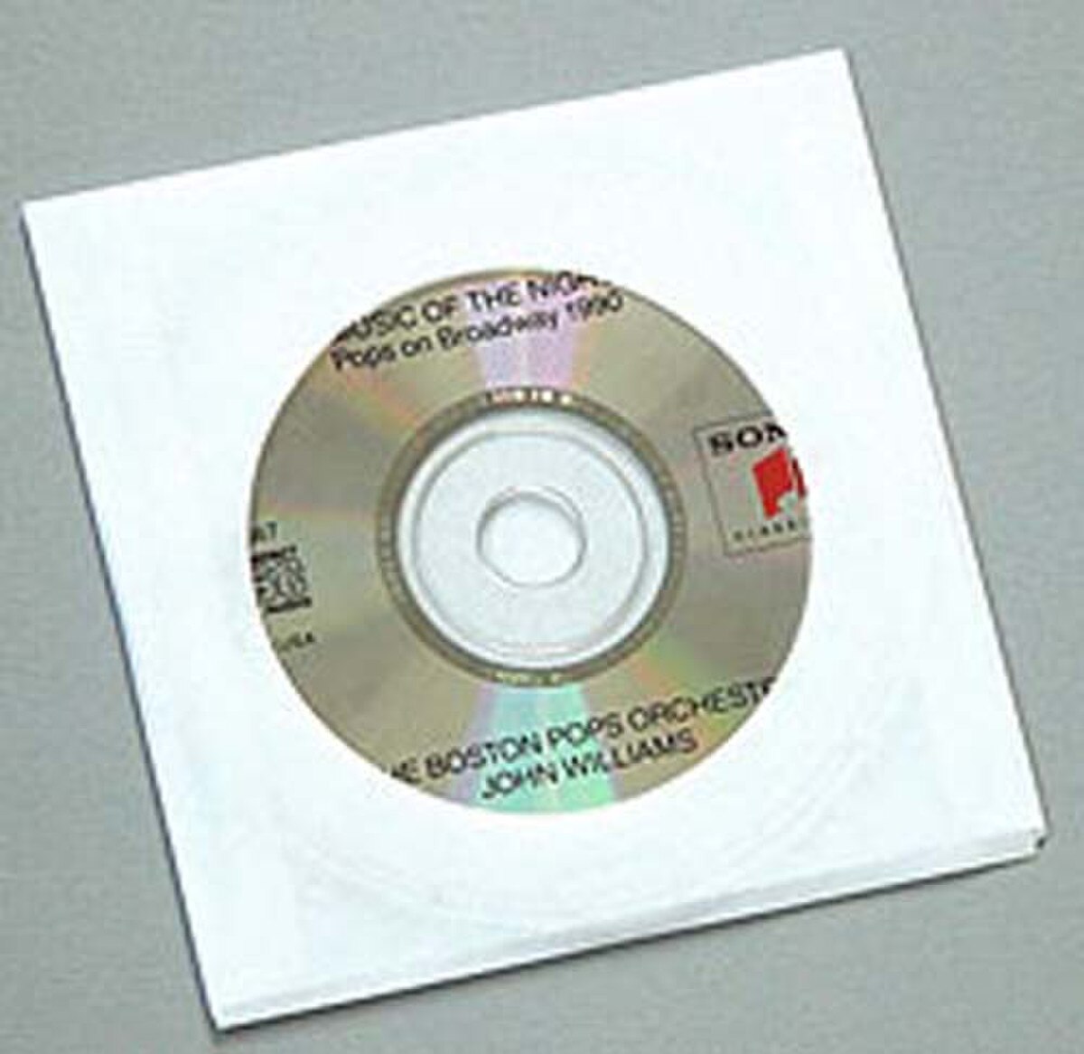WHITE Tyvek® CD Sleeve with window.